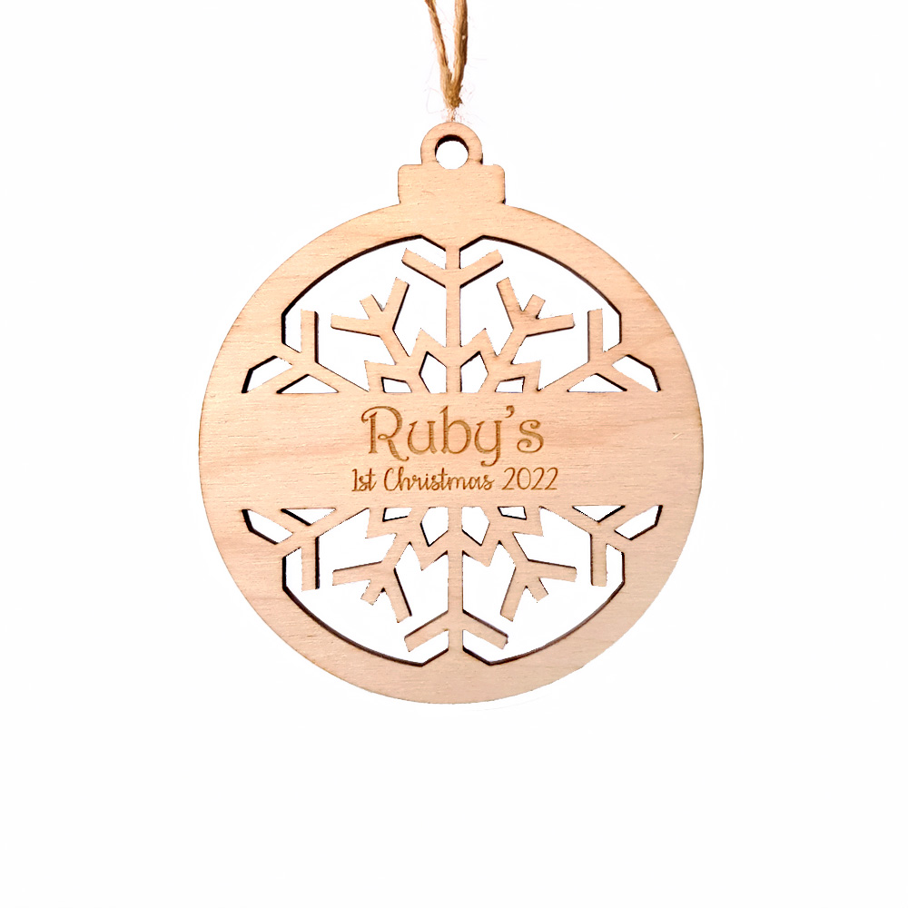 Personalised Snowflake Bauble